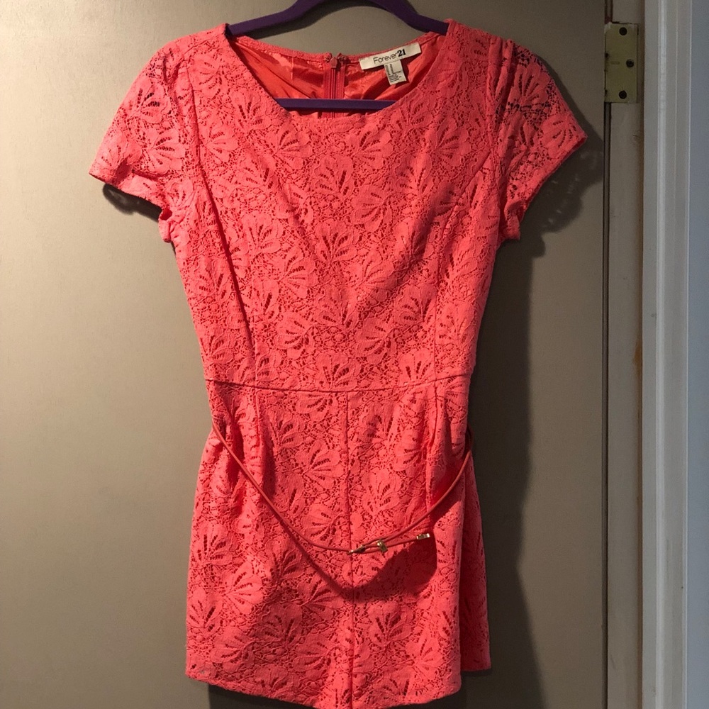 Forever 21 Coral Romper